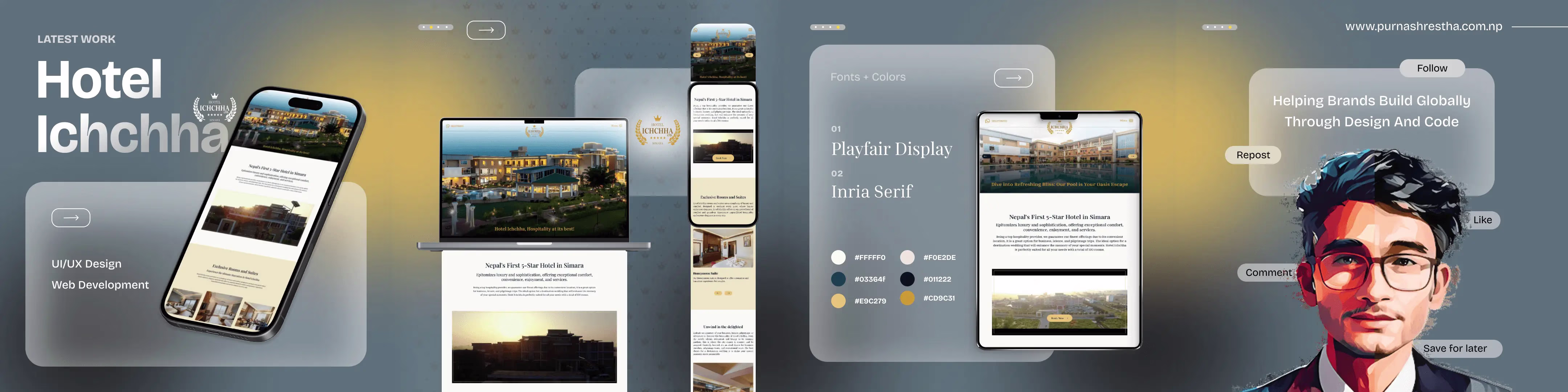 UI Presentation of Hotel Ichchha